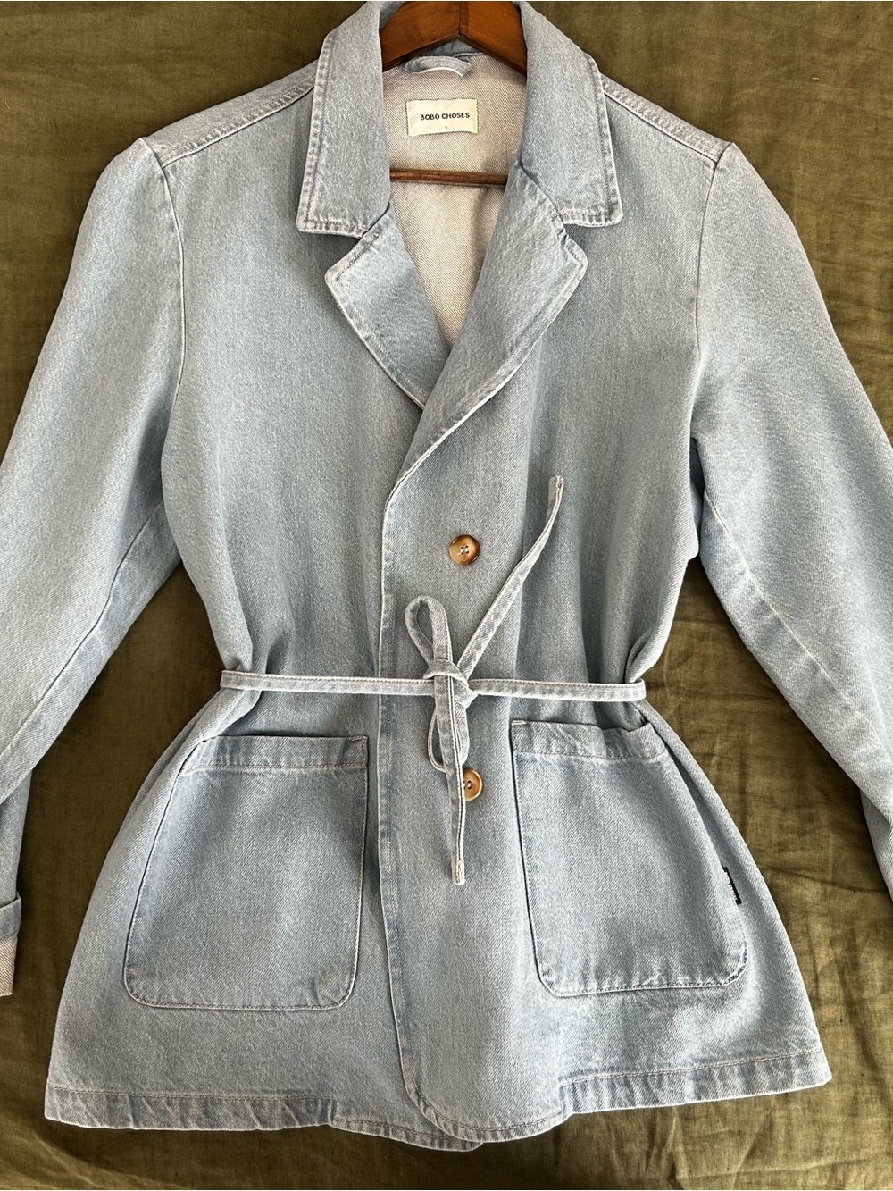 Bobo Choses Denim Belted Jacket